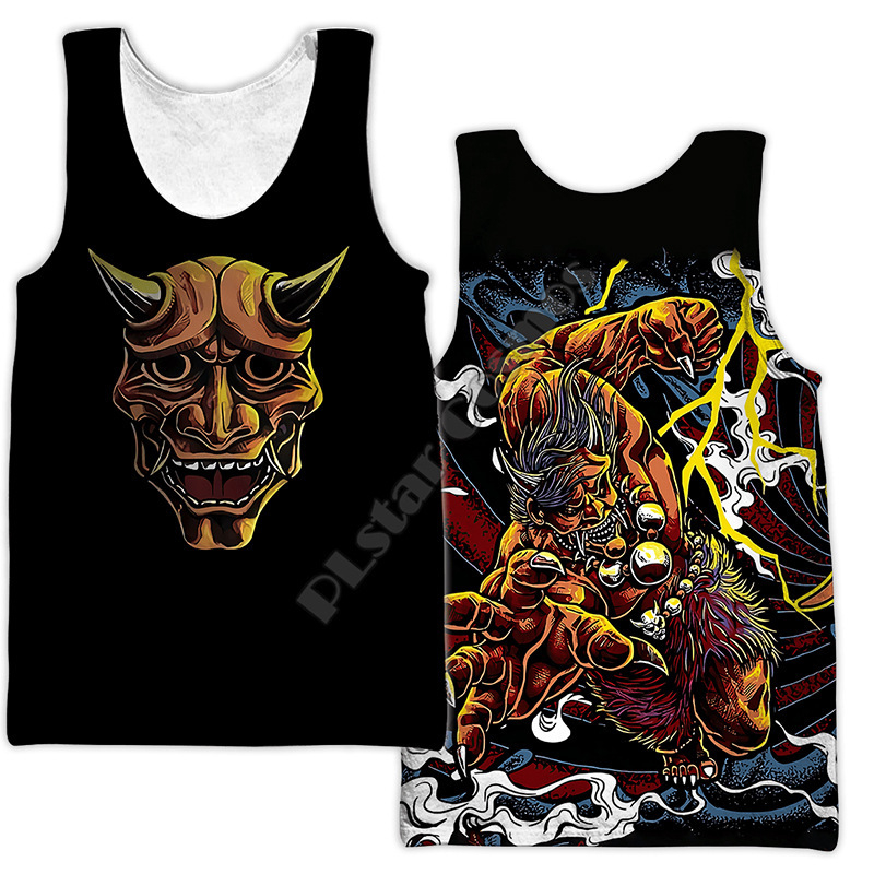 Vīriešu bez piedurknēm T-krekli vestīte, brīvs griezums, druka, poliestera audums 80%, brīvā laika lietošanai, vasara 2022, jauniešiem