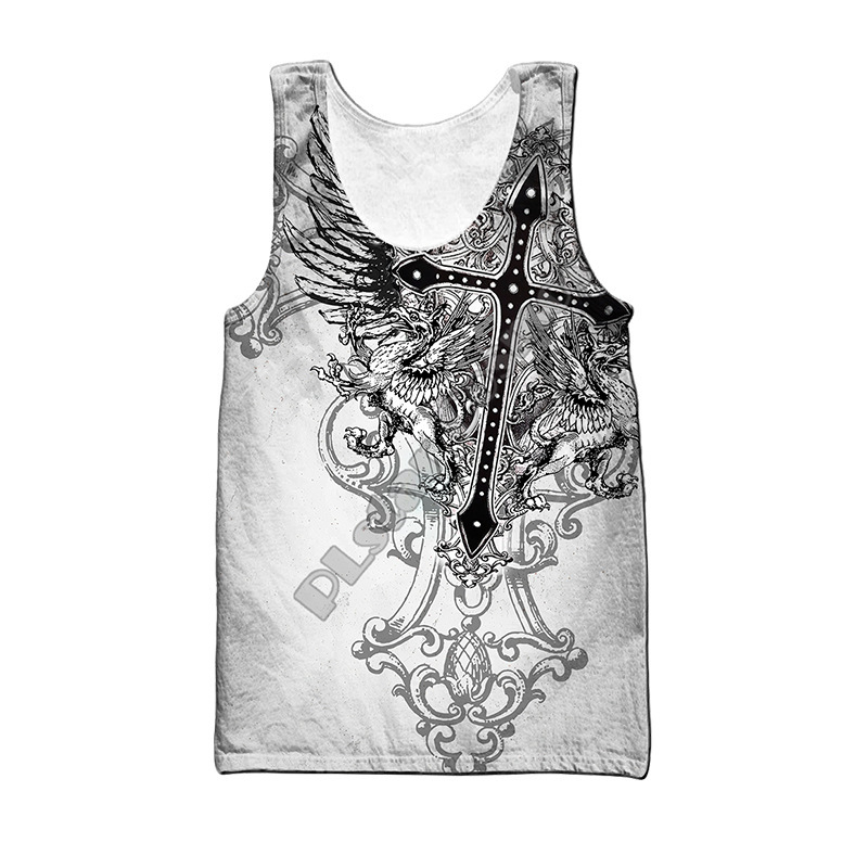 Vīriešu bez piedurknēm T-krekli vestīte, brīvs griezums, druka, poliestera audums 80%, brīvā laika lietošanai, vasara 2022, jauniešiem