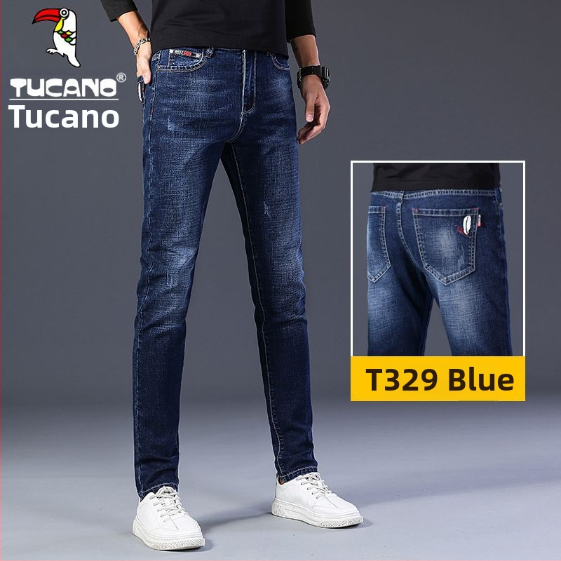 Woodpecker muške traperice za jesen i zimu, korejskog stila, slim fit, rastezljive, svestrane, kvalitetne ravne hlače