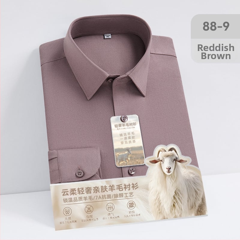 Auduma no vilnas un modal, antibaktērija un aldehīdu noņemšana, garas piedurknes, kvadrātveida apkakle, bez gludināšanas.