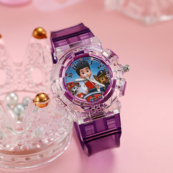 Paw Patrol gyerekeknek szóló óra, kvarc Seagull SL68 mozgatás, műanyag tok és kristály, műanyag szíj, lumineszcens funkció