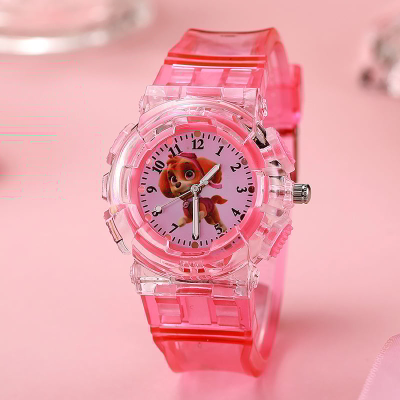 Paw Patrol gyerekeknek szóló óra, kvarc Seagull SL68 mozgatás, műanyag tok és kristály, műanyag szíj, lumineszcens funkció