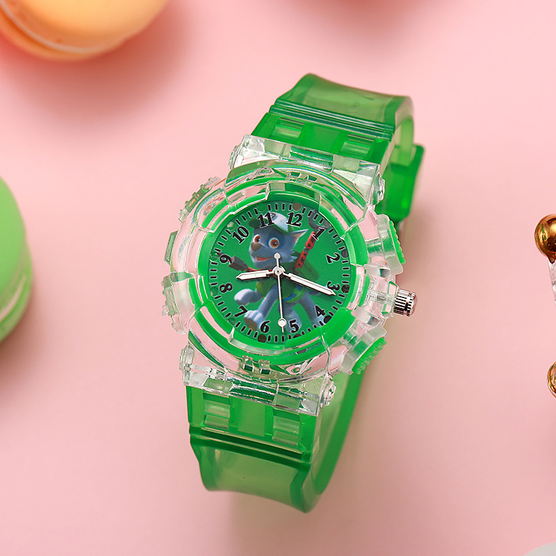 Paw Patrol gyerekeknek szóló óra, kvarc Seagull SL68 mozgatás, műanyag tok és kristály, műanyag szíj, lumineszcens funkció