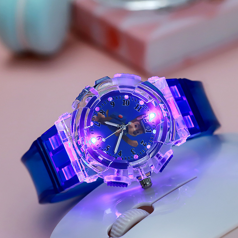 Paw Patrol gyerekeknek szóló óra, kvarc Seagull SL68 mozgatás, műanyag tok és kristály, műanyag szíj, lumineszcens funkció