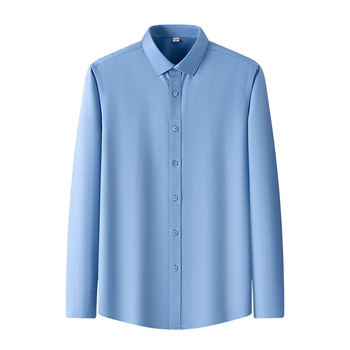 Vīriešu bezgludināmas krekli, 96% kokvilna, garas piedurknes, kvadrātveida apkakle, vienkrāsains raksts