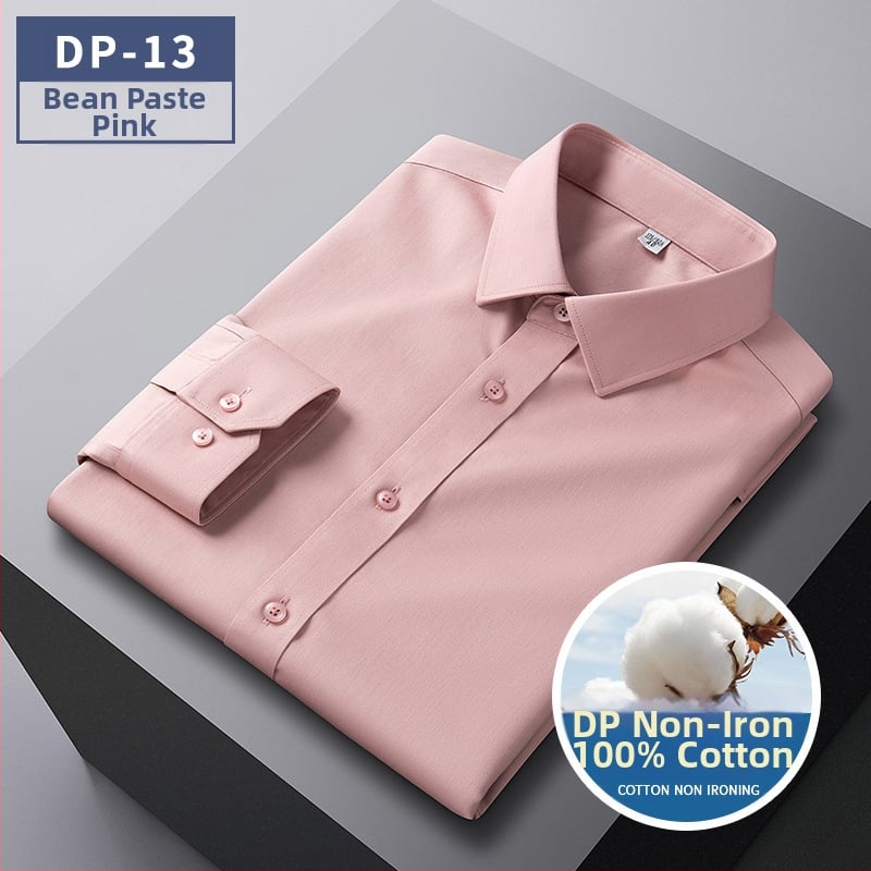 Vīriešu bezgludināmas krekli, 96% kokvilna, garas piedurknes, kvadrātveida apkakle, vienkrāsains raksts