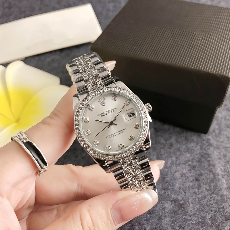 Ženski kvarcni sat sa SL68 mehanizmom, okrugli cifernik, kućište od legura i kaiš od legura, analogni prikaz