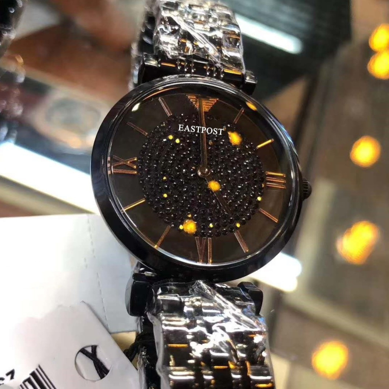 Női divatkaróra rozsdamentes acélból, csillagmintás dizájnnal, kör alakú számlappal, kvarc mechanizmus, 30 m vízállósággal