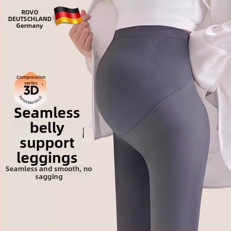 Grūtnieču legingi ar augstu jostu, silti, 3/4 garums, gurnu pacēlājs, poliesters