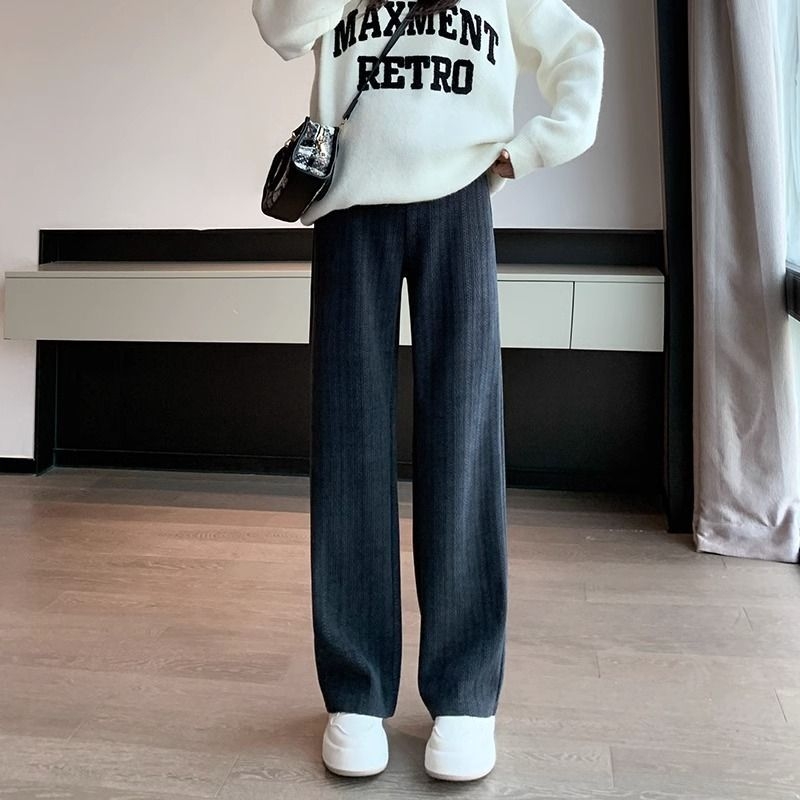 Grūtnieču bikses rudens–ziemas sezonai, Chenille audums, Spandex 90–95%, fleece oderes, vēderu atbalsts, plata piegriezums