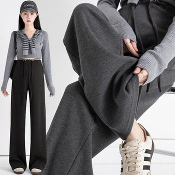 Grūtnieču bikses no imitētā kašmīra, brīvs piegriezums, vēdera atbalsts, iekšējais fleece oderējums, aukla