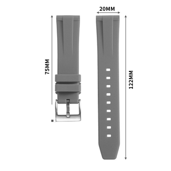 Univerzalni silikonski kaiš za sat s brzim otpuštanjem, 18–22 mm
