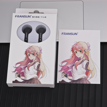 Fransun ausinės su ausų kištuku, antra karta, 3,5 mm tiesioginis kištukas, sidabru dengtas variniai laidai, 32 Ω, HiFi 20 Hz–20 kHz