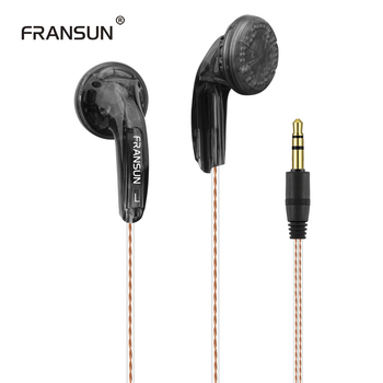 Fransun ausinės su ausų kištuku, antra karta, 3,5 mm tiesioginis kištukas, sidabru dengtas variniai laidai, 32 Ω, HiFi 20 Hz–20 kHz