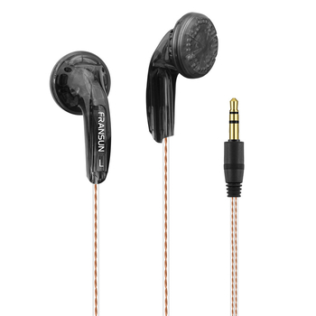 Fransun ausinės su ausų kištuku, antra karta, 3,5 mm tiesioginis kištukas, sidabru dengtas variniai laidai, 32 Ω, HiFi 20 Hz–20 kHz