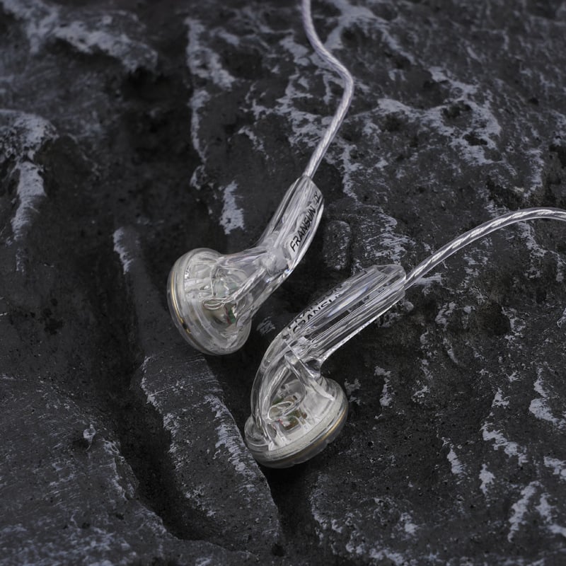 Fransun ausinės su ausų kištuku, antra karta, 3,5 mm tiesioginis kištukas, sidabru dengtas variniai laidai, 32 Ω, HiFi 20 Hz–20 kHz