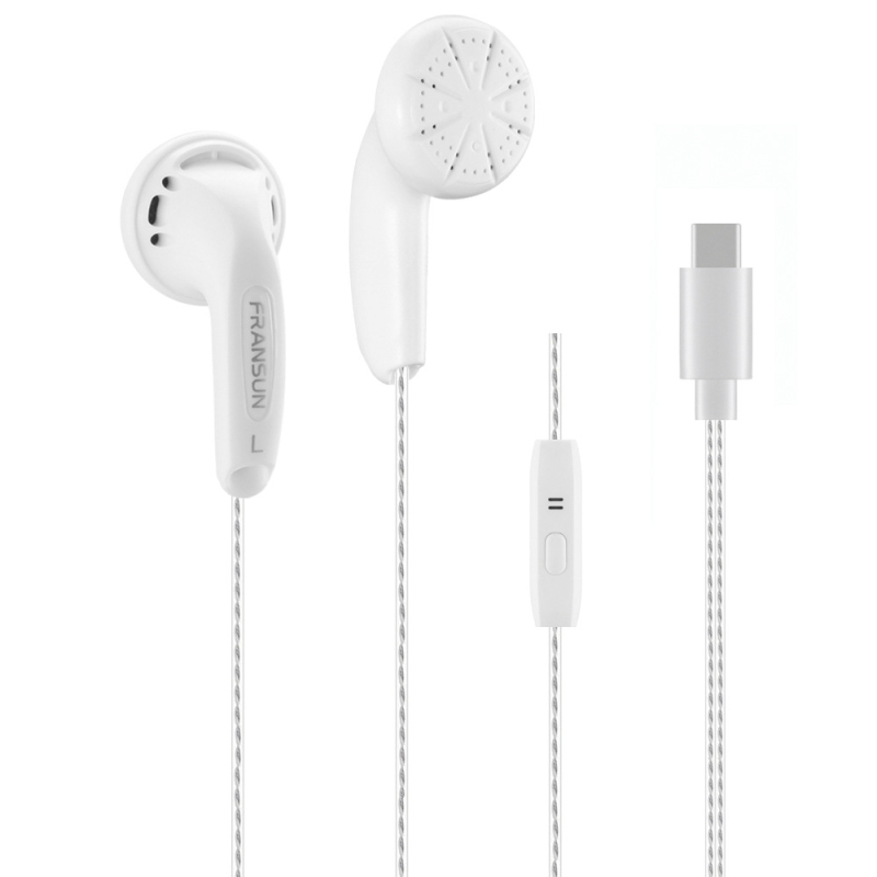 Fransun ausinės su ausų kištuku, antra karta, 3,5 mm tiesioginis kištukas, sidabru dengtas variniai laidai, 32 Ω, HiFi 20 Hz–20 kHz