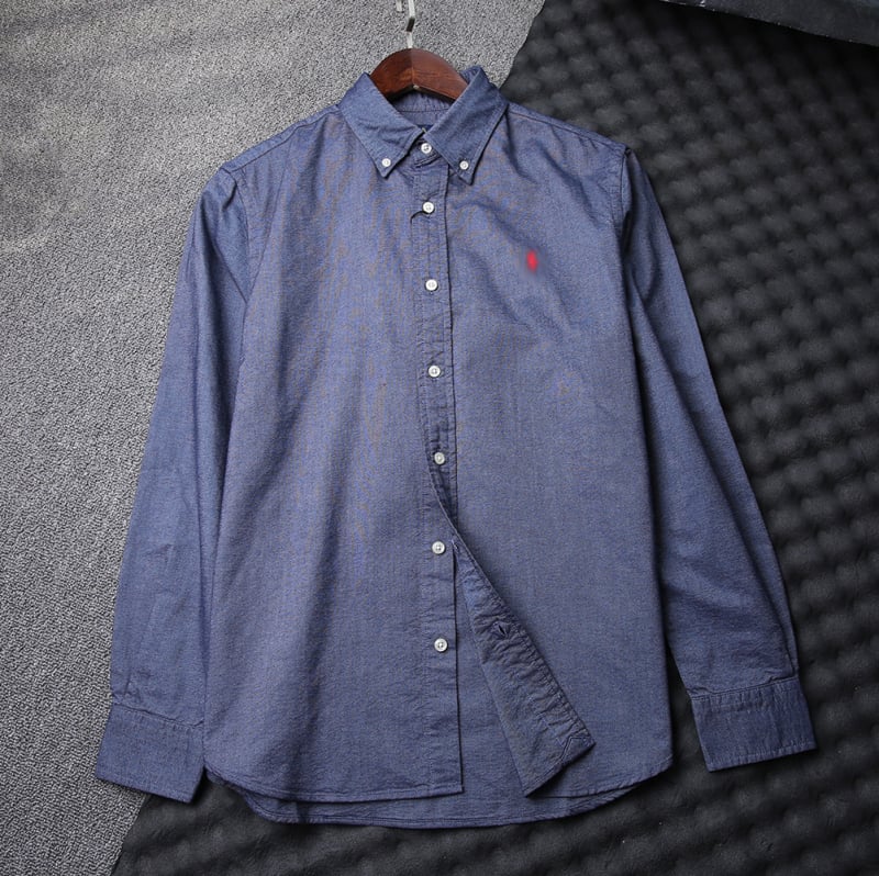 Vīriešu krekls Oxford no kokvilnas-savienojuma, garas piedurknes, mitruma vadība, bez gludināšanas