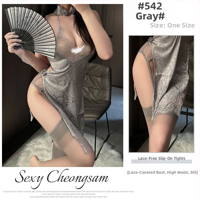 Fehérnemű jelmez: Cheongsam retro stílus, áttetsző részletek, poliészter 90–95%, Fairy márka