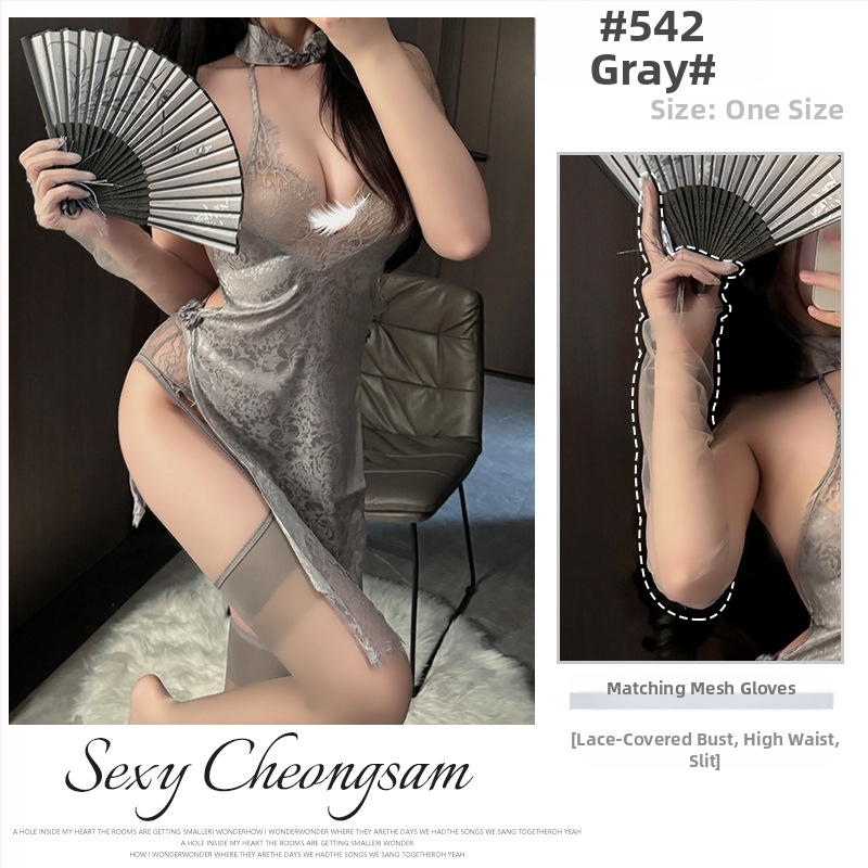 Fehérnemű jelmez: Cheongsam retro stílus, áttetsző részletek, poliészter 90–95%, Fairy márka