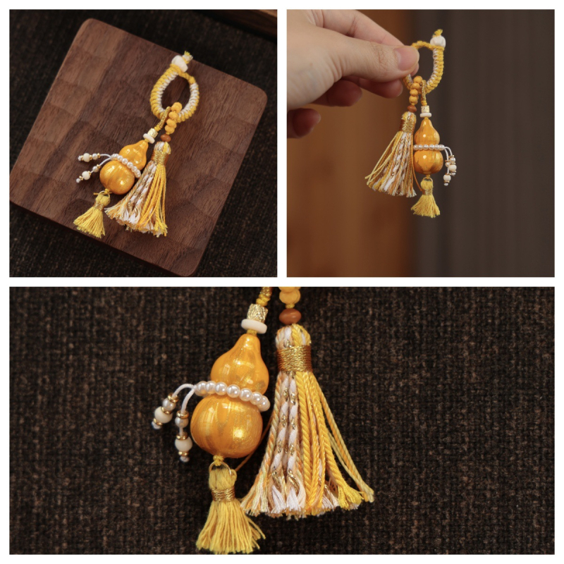 Lakots kulons ar ķirbja formas somām, tālruņiem un atslēgām — oriģinālais dizains, pavasaris 2024, SH3141