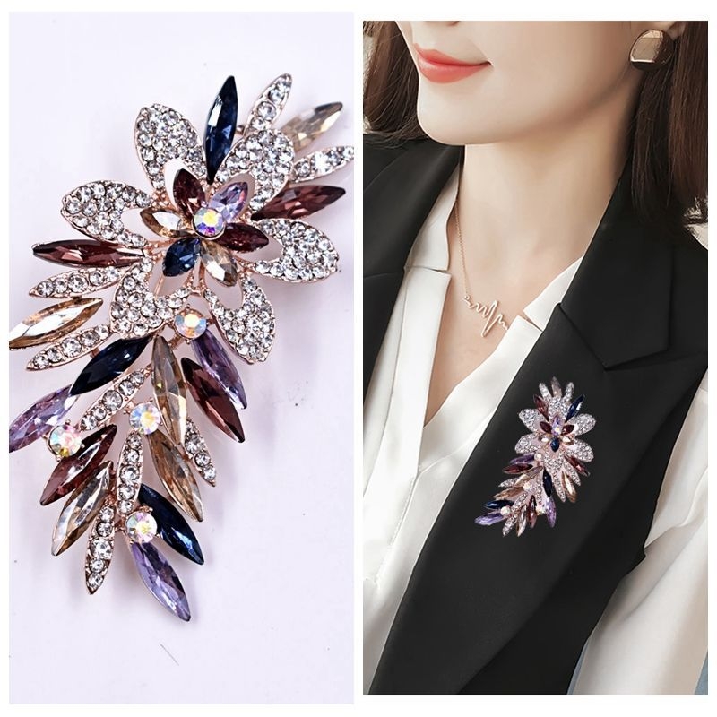 Broșă din aliaj, Stil proaspăt și dulce, Dublă utilizare, Primăvara 2025