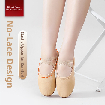 Pantofi de dans pentru femei adulte, fără șireturi, talpă moale, partea superioară din pânză, talpă din cauciuc, respirabili.