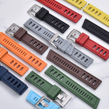 IsoFO laikrodžio dirželis iš fluorinės gumos FKM su trapecinių kvėpavimo angų, nardymo laikrodžio dirželis, modelis FKMRS2, prekės ženklas Jue Lang, 2024 m. pavasario leidimas