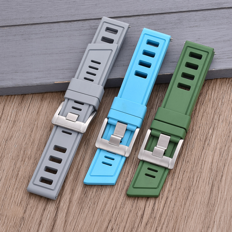 IsoFO laikrodžio dirželis iš fluorinės gumos FKM su trapecinių kvėpavimo angų, nardymo laikrodžio dirželis, modelis FKMRS2, prekės ženklas Jue Lang, 2024 m. pavasario leidimas