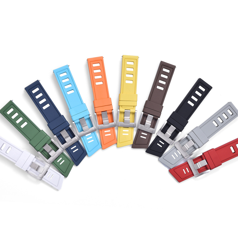 IsoFO laikrodžio dirželis iš fluorinės gumos FKM su trapecinių kvėpavimo angų, nardymo laikrodžio dirželis, modelis FKMRS2, prekės ženklas Jue Lang, 2024 m. pavasario leidimas