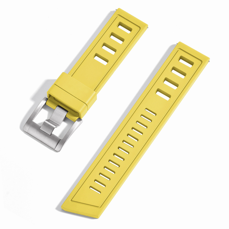 IsoFO laikrodžio dirželis iš fluorinės gumos FKM su trapecinių kvėpavimo angų, nardymo laikrodžio dirželis, modelis FKMRS2, prekės ženklas Jue Lang, 2024 m. pavasario leidimas