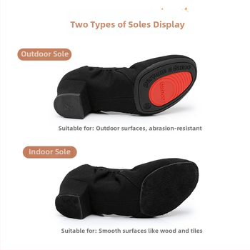 Pantofi de dans pentru femei adulte, partea superioară din pânză, talpă din cauciuc, antiderapant, potriviți pentru balet, dans modern și dans latino