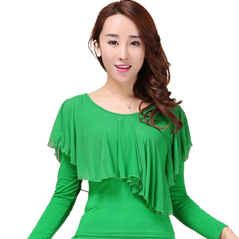 Sieviešu garām piedurknēm latīņu deju tērps – bambusa oglekļa šķiedras audums, bambusa šķiedras 91–95%, iekšējā odere 91–95%