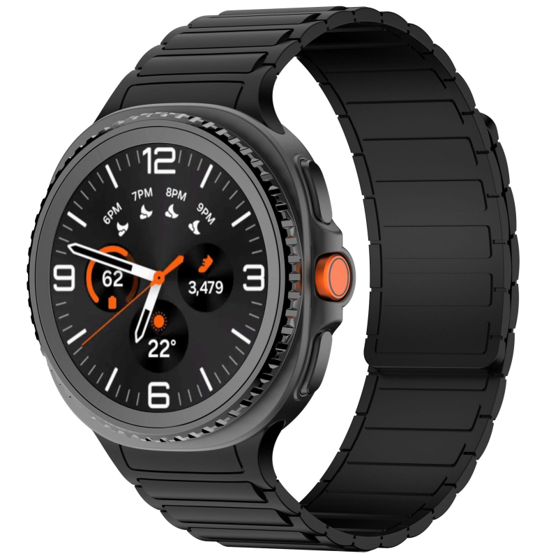Brățară din silicon pentru Samsung Galaxy Watch8 Classic cu trei magneți și închidere magnetică puternică