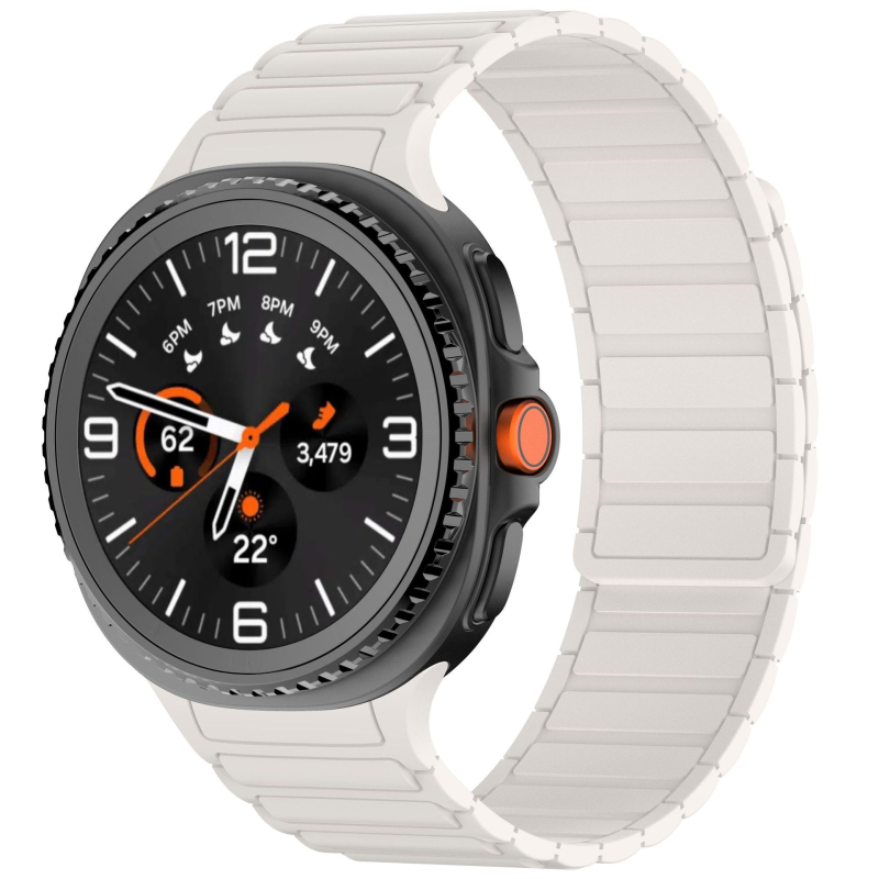 Brățară din silicon pentru Samsung Galaxy Watch8 Classic cu trei magneți și închidere magnetică puternică