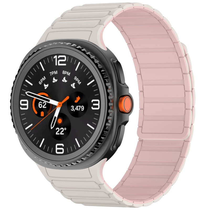 Brățară din silicon pentru Samsung Galaxy Watch8 Classic cu trei magneți și închidere magnetică puternică