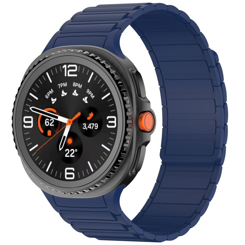 Brățară din silicon pentru Samsung Galaxy Watch8 Classic cu trei magneți și închidere magnetică puternică