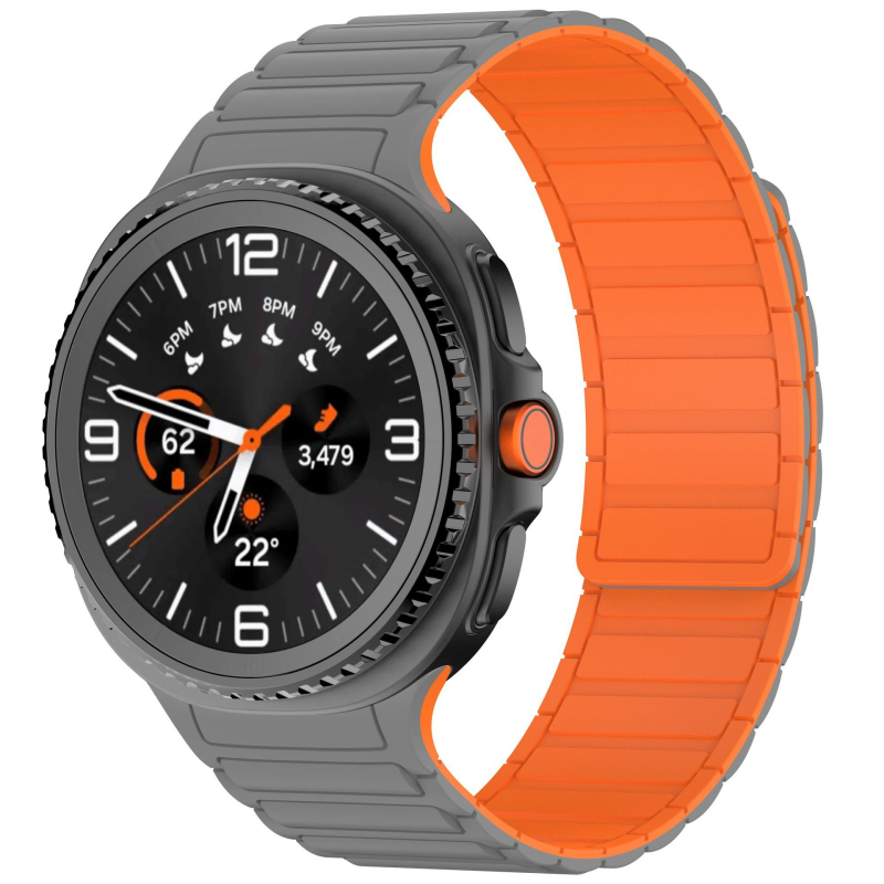 Brățară din silicon pentru Samsung Galaxy Watch8 Classic cu trei magneți și închidere magnetică puternică