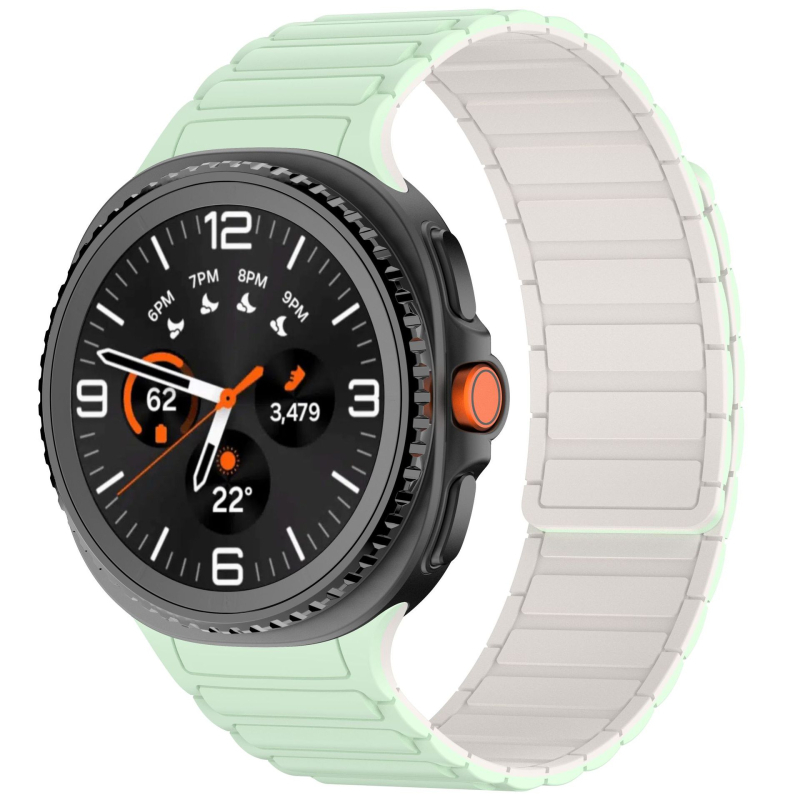 Brățară din silicon pentru Samsung Galaxy Watch8 Classic cu trei magneți și închidere magnetică puternică