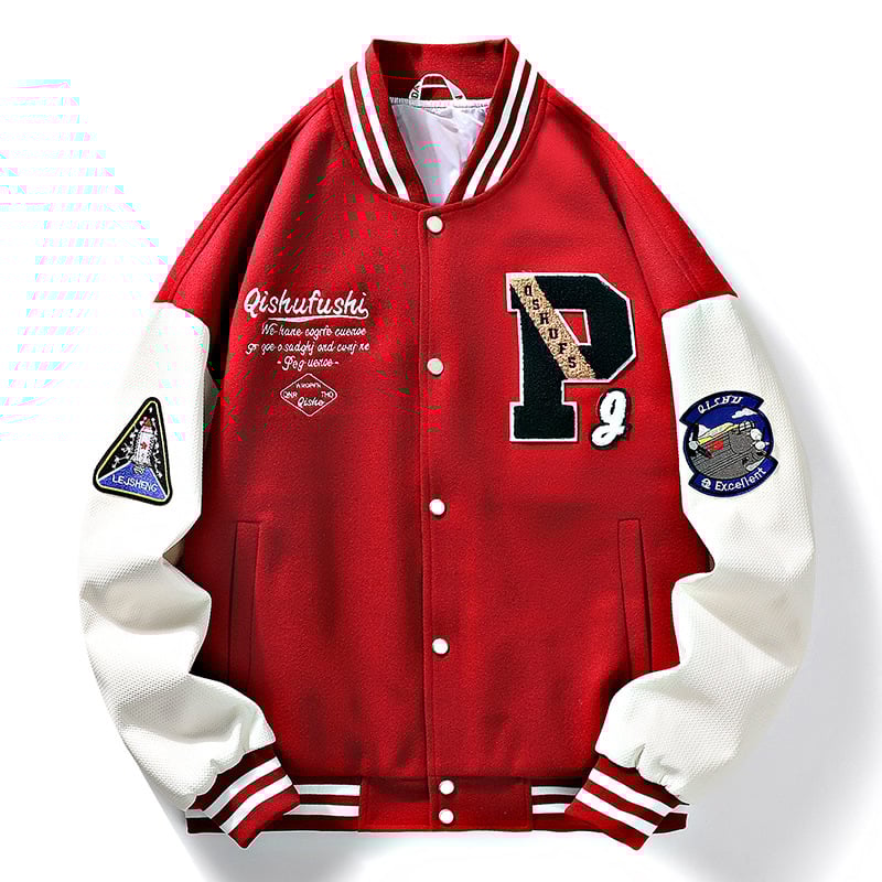 Мъжко бейзболно яке с надпис, пролетно-есенно, модерна нова марка, ежедневно яке за двойки, стил Хонконг, свободна кройка, бродирано