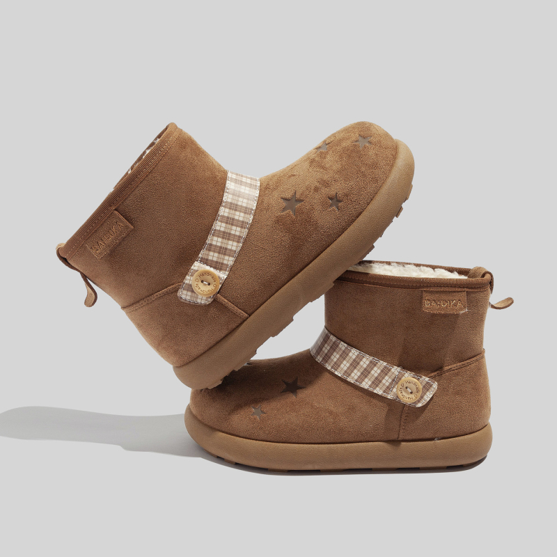 Bell ženske zimske čizme s plišastim podstavkom, visokim vrhom, gumena platforma