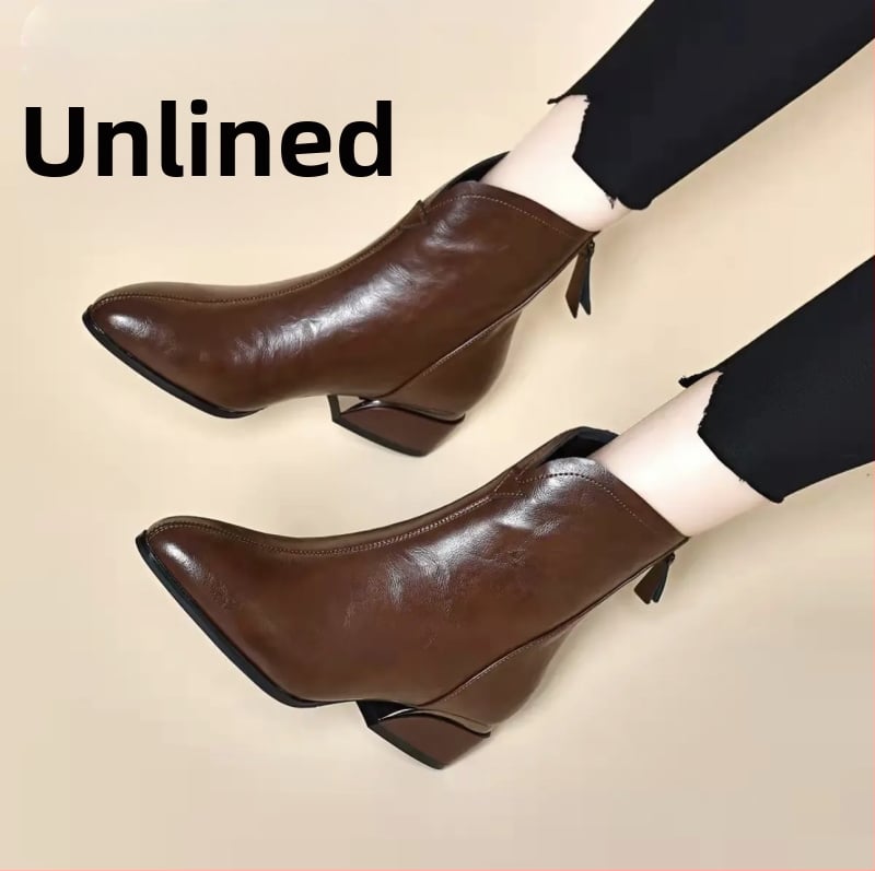 Moteriški Martin odiniai bateliai su pūkine viduje, smailus pirštas, užtrauktukas gale, žemas čiurnos aukštis