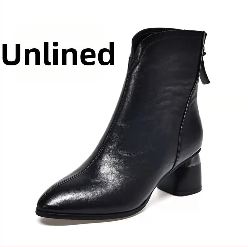 Moteriški Martin odiniai bateliai su pūkine viduje, smailus pirštas, užtrauktukas gale, žemas čiurnos aukštis