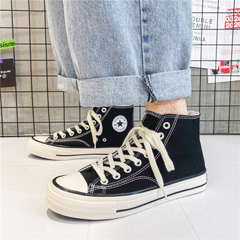 Platnene tenisice visokog kroja, korejskog stila, prozračne i otporne na habanje, vulkanizirana potplat, pamučna podstava, EVA ulošak