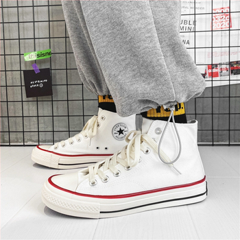 Platnene tenisice visokog kroja, korejskog stila, prozračne i otporne na habanje, vulkanizirana potplat, pamučna podstava, EVA ulošak