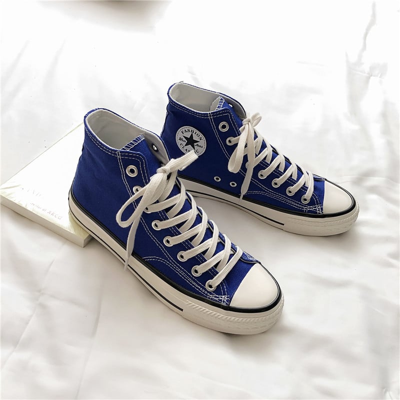 Platnene tenisice visokog kroja, korejskog stila, prozračne i otporne na habanje, vulkanizirana potplat, pamučna podstava, EVA ulošak