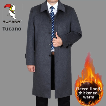 Γυναικείο μάλλινο παλτό, στυλ πριγκίπισσας, μεσαίου μήκους, με σειρά κουμπιών, μάλλινο ύφασμα