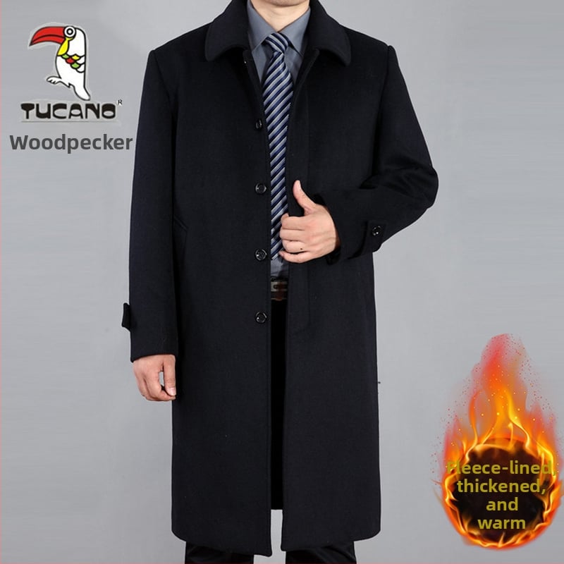 Γυναικείο μάλλινο παλτό, στυλ πριγκίπισσας, μεσαίου μήκους, με σειρά κουμπιών, μάλλινο ύφασμα