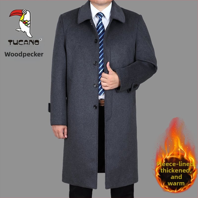 Γυναικείο μάλλινο παλτό, στυλ πριγκίπισσας, μεσαίου μήκους, με σειρά κουμπιών, μάλλινο ύφασμα