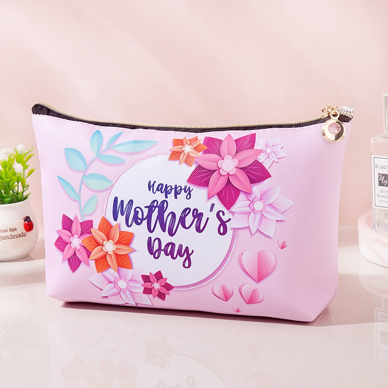 Kosmētikas soma ar ziedu rakstu, ūdensizturīgs PU materiāls, pārnēsājama ceļojumu kosmētikas soma sievietēm ar poliestera oderi